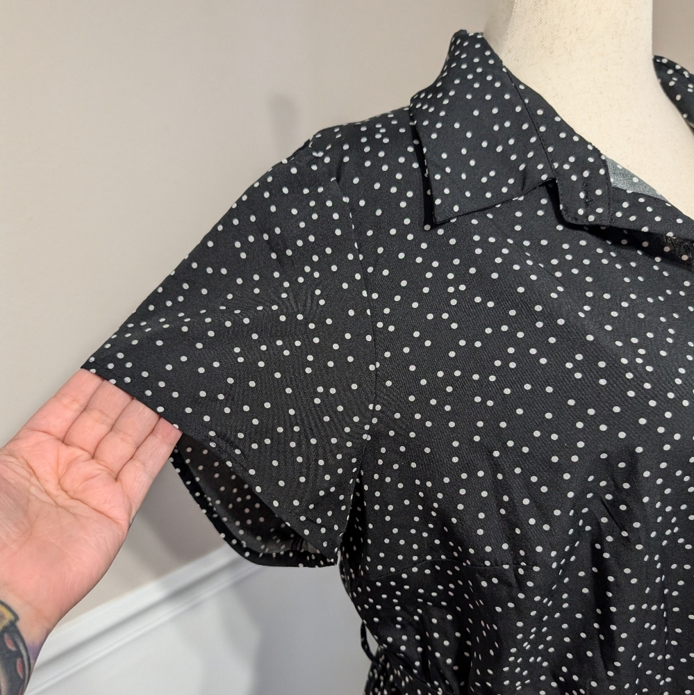 3/$30 Bloomchic Polka Dot Midi Dress 18/20 - Picture 3 of 8